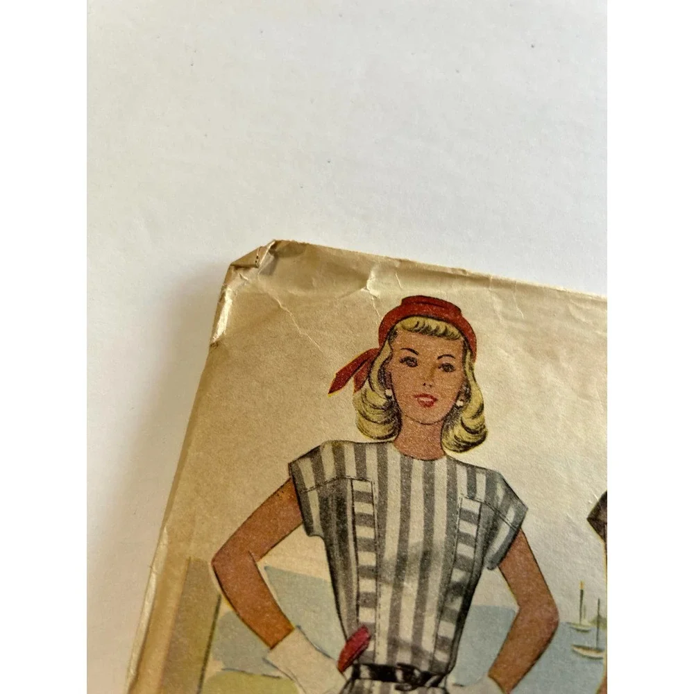 McCalls Vintage 1940's Pattern #6470‎ Misses Dress Size 14 Bust 32